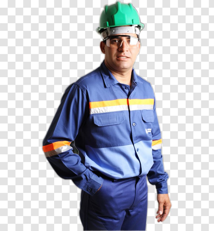 Hard Hats Construction Worker Laborer Uniform Foreman - Safety Harness - Camisa Brasil Transparent PNG