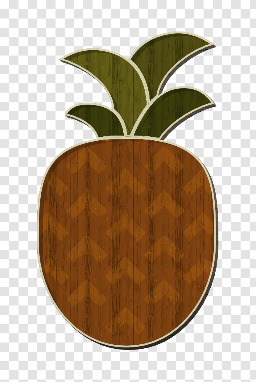 Gastronomy Set Icon Pineapple Fruit - Tree - Sticker Wood Transparent PNG