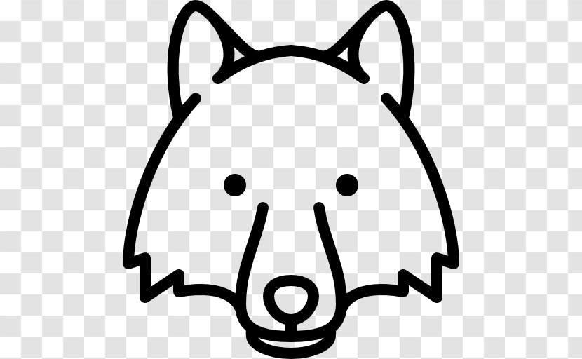 Wolf-head - Line Art - Whiskers Transparent PNG
