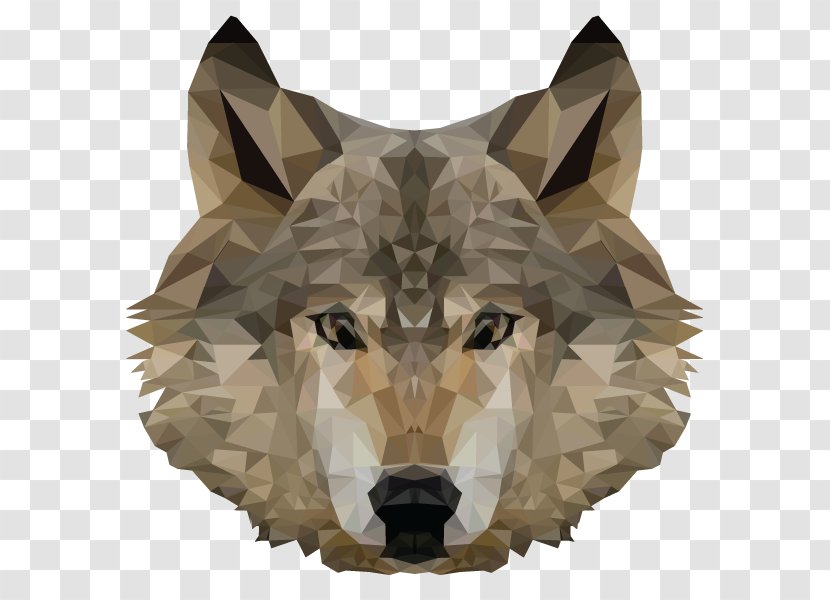 Gray Wolf T-shirt Low Poly - Small To Medium Sized Cats Transparent PNG