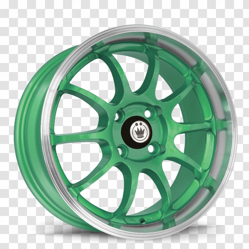 Car Rim Wheel Tire Green - Red - LIGHTNING Transparent PNG