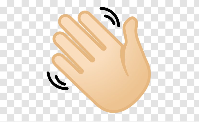 Emojipedia Wave Hand-waving Greeting - Safety Glove - Emoji Transparent PNG
