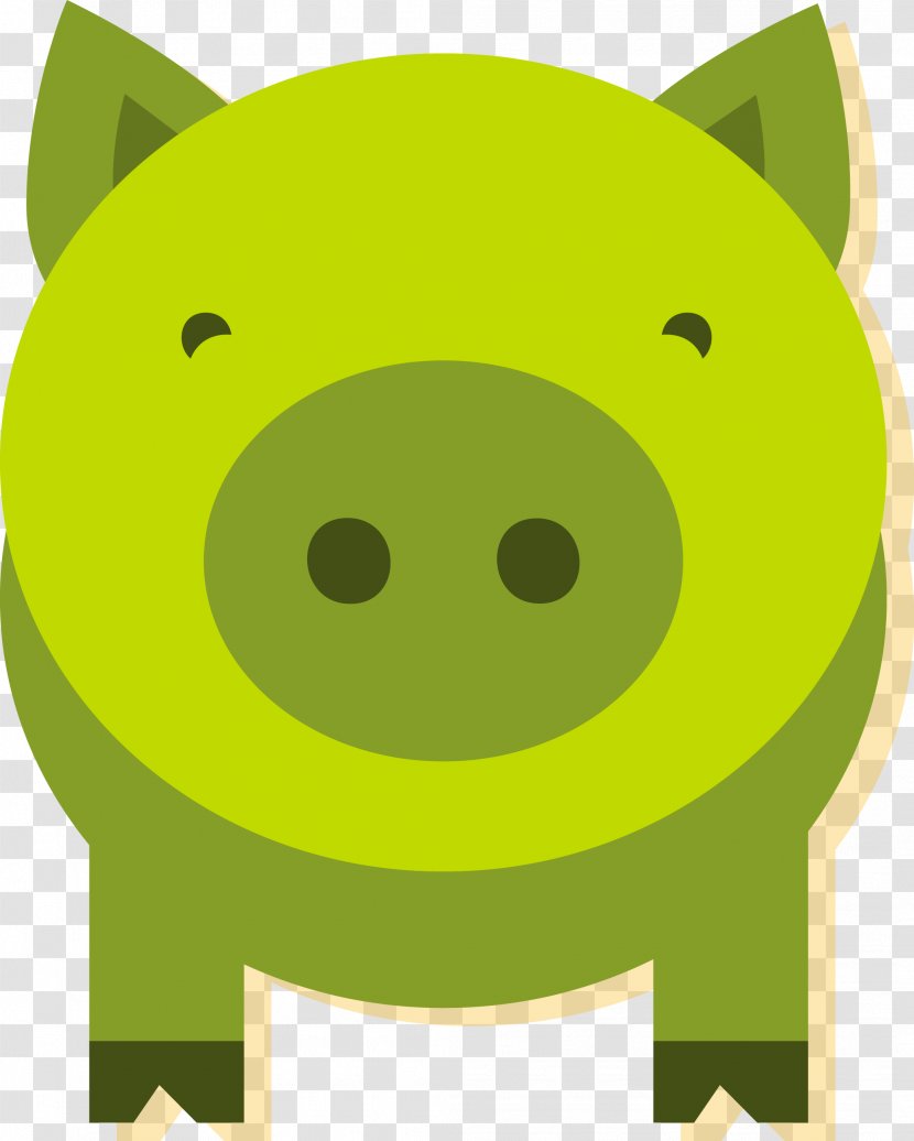 Domestic Pig Green Clip Art - Finance - Piggy Bank Transparent PNG