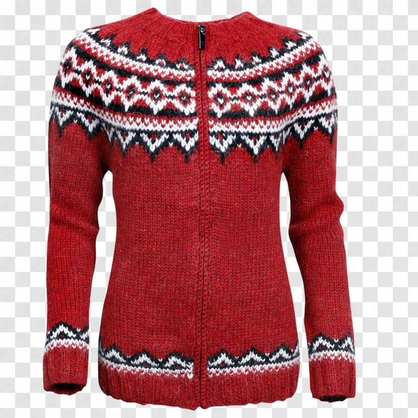 Cardigan Icelandic Sheep Sweater Wool Zipper - Hood Transparent PNG