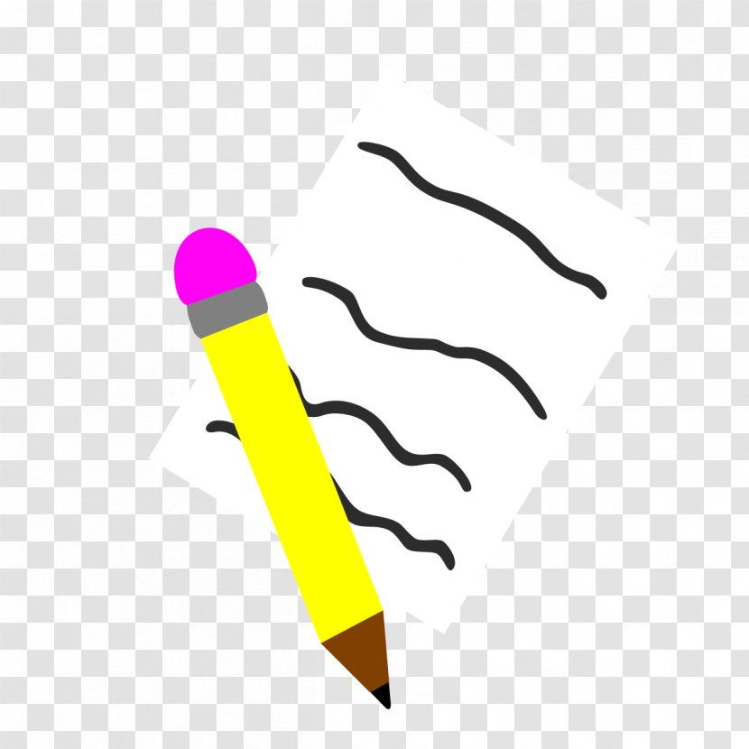 Clip Art Product Design Line - Text - Notepad And Pencil Cutie Mark Transparent PNG