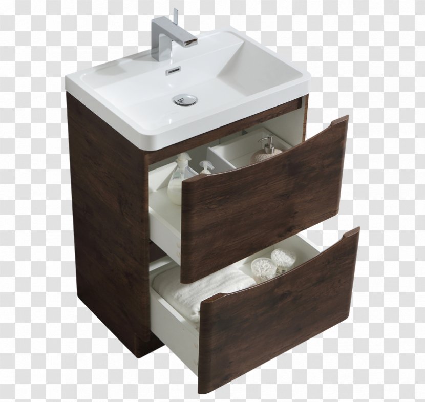 Sink Drawer Floor Bathroom Cabinetry - Hotel Transparent PNG