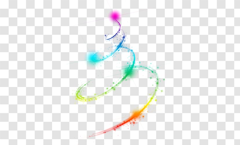 Light Clip Art - Flower - Colorful Spiral Band Of Transparent PNG