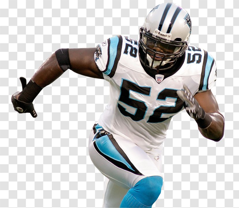 American Football Helmets Carolina Panthers Sport Defensive Tackle - Protective Gear In Sports Transparent PNG