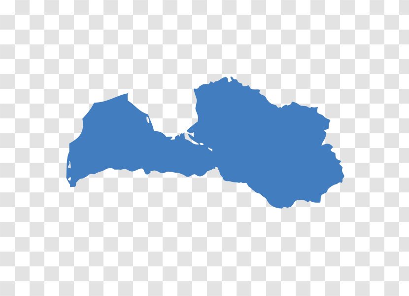 Latvian Blank Map - Latvia Transparent PNG