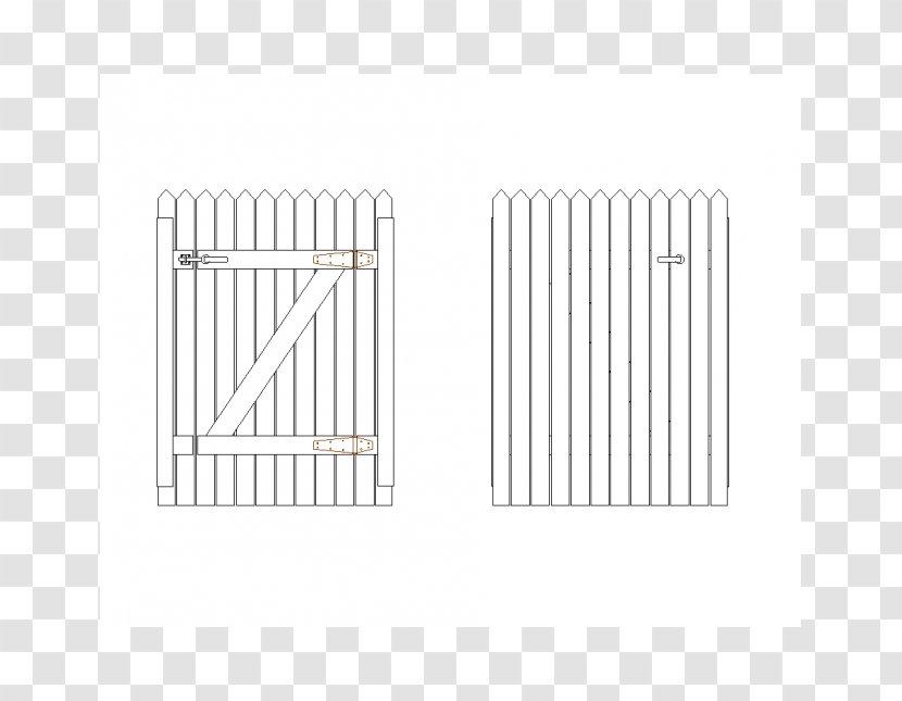 Line Angle - White - Garden Gate Transparent PNG