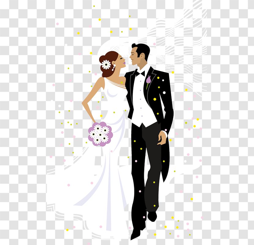 Wedding Invitation Bridegroom Reception - Cartoon Transparent PNG