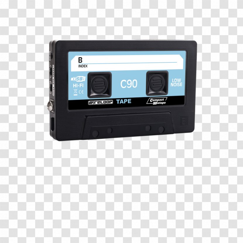 Compact Cassette Tape Recorder Magnetic Mixtape Reloop TAPE USB - Electronics - Usb Transparent PNG