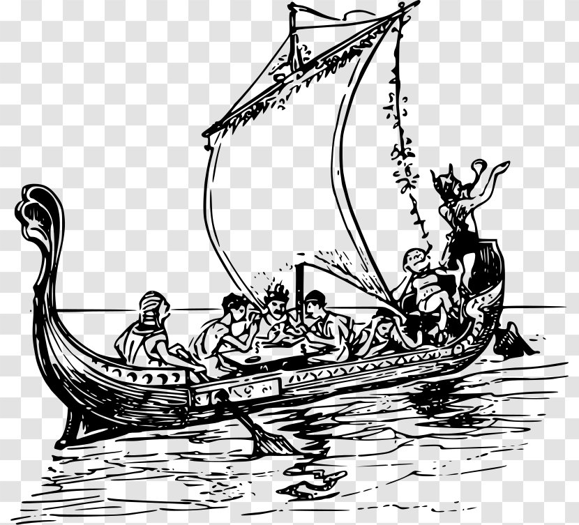 Ancient Greece Greek Trireme Clip Art - Mythology Transparent PNG