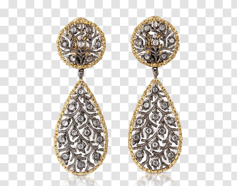 Earring Gold Diamond Buccellati Veschetti Gioielli - Fashion Accessory - Corso Magenta BresciaIvory Bridal Cape Transparent PNG