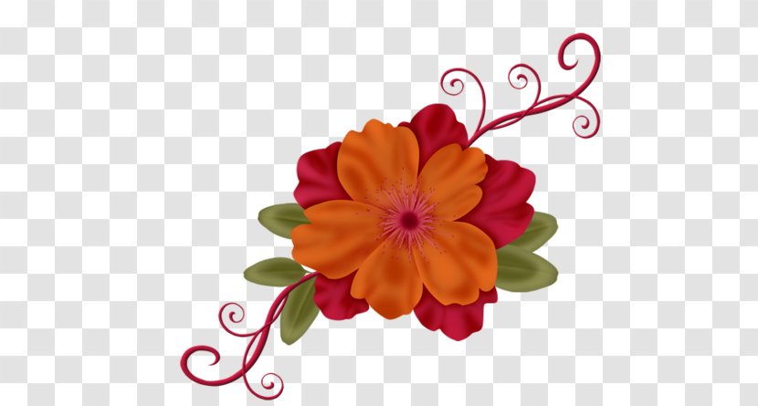 Floral Design Flower Drawing Paper - Peach Transparent PNG