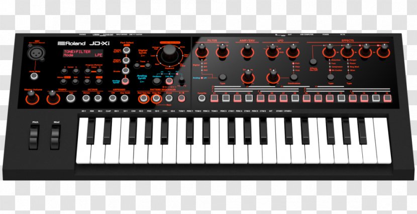 Roland JD-800 JD-XA Sound Synthesizers Corporation Digital Synthesizer - Tree - Pattern Square Transparent PNG