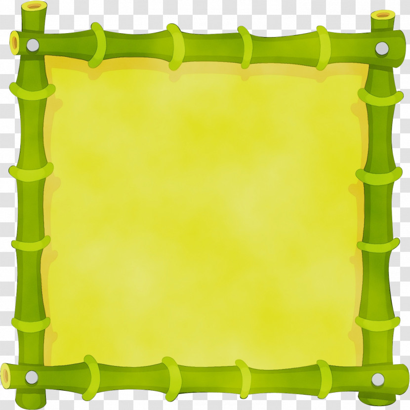 Green Yellow Rectangle Transparent PNG