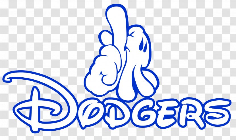 Mickey Mouse Los Angeles Dodgers Baseball Clip Art - Point Transparent PNG
