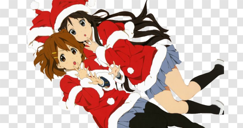 Mio Akiyama Yui Hirasawa Azusa Nakano K-On! Christmas - Silhouette Transparent PNG