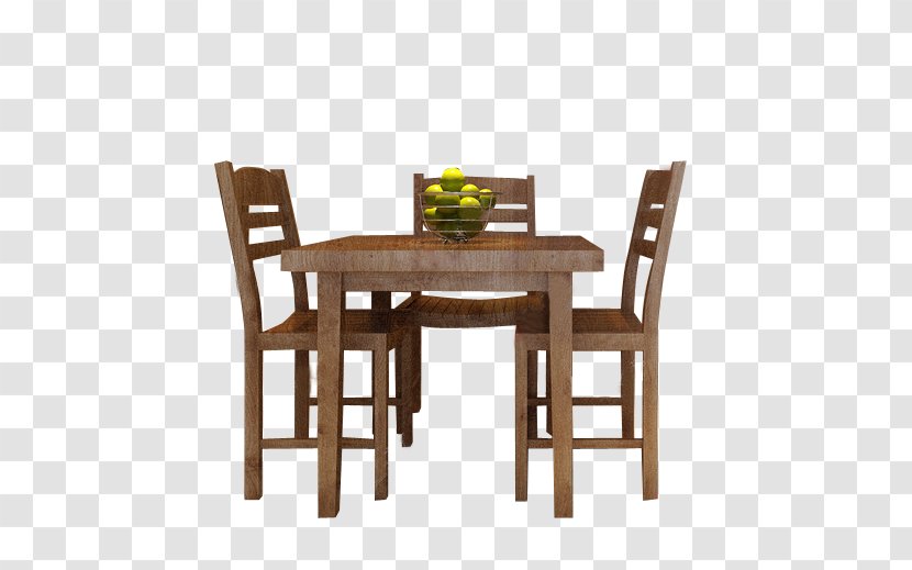 Table Chair Furniture Dining Room Kitchen - Wood - Tables And Chairs Transparent PNG