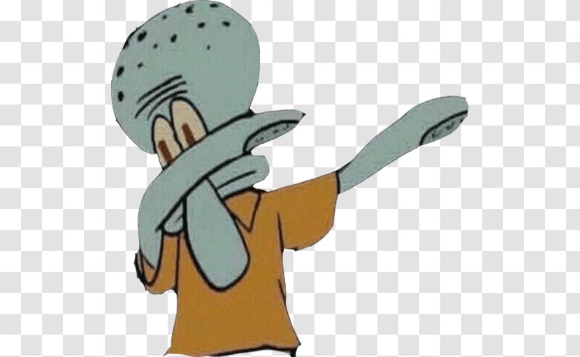 Squidward Tentacles Dab Patrick Star YouTube - Silhouette - Youtube Transparent PNG