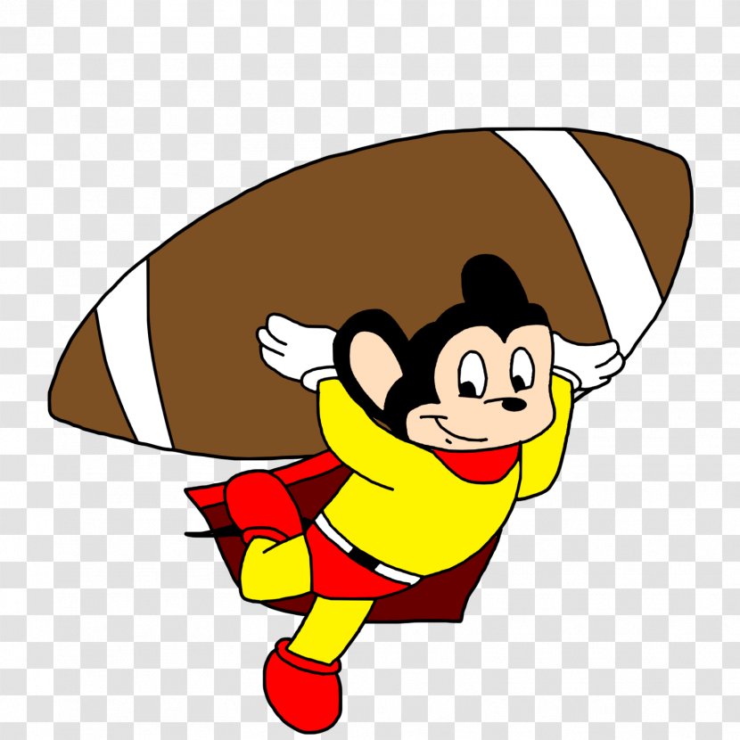 Mighty Mouse Cartoon Clip Art - Line - American Football Team Transparent PNG