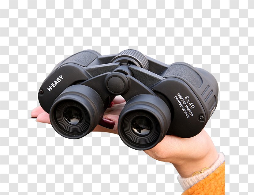 Binoculars Optical Telescope Magnification Monocular - Focal Length - Hand Holding Transparent PNG