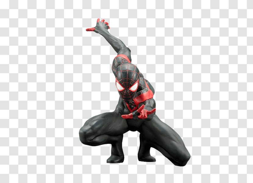 Marvel ArtFX+ Ultimate Spider-Man Statue NOW! Universe Comics - Spiderman - Miles Morales Transparent PNG
