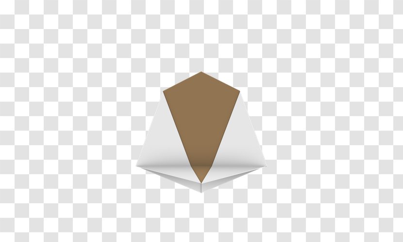 Triangle - Brown - Half Fold Transparent PNG