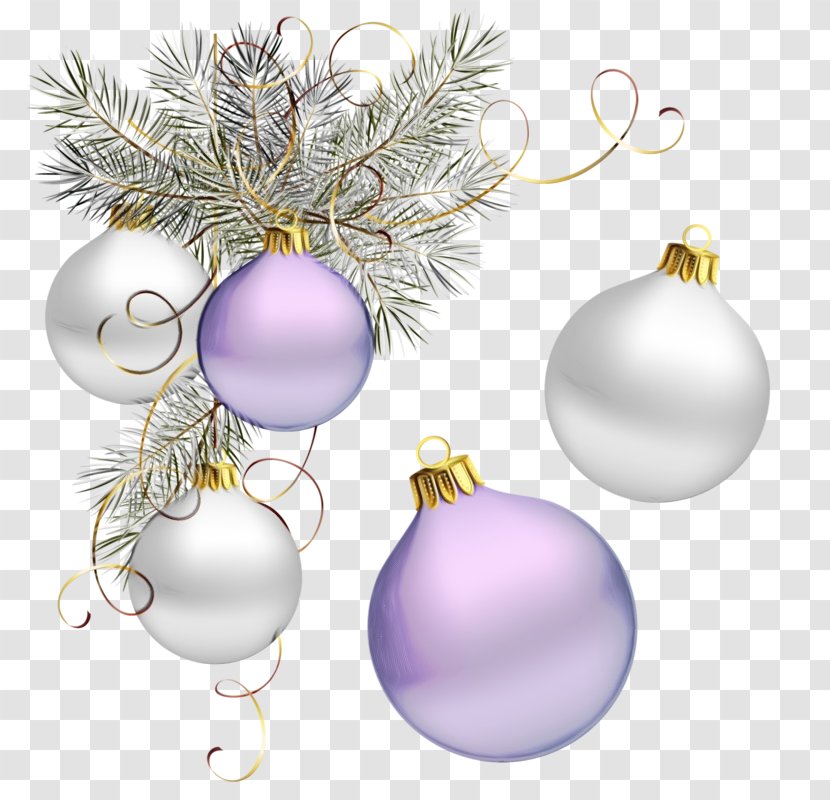 Christmas Ornament - Silver - Fir Ball Transparent PNG