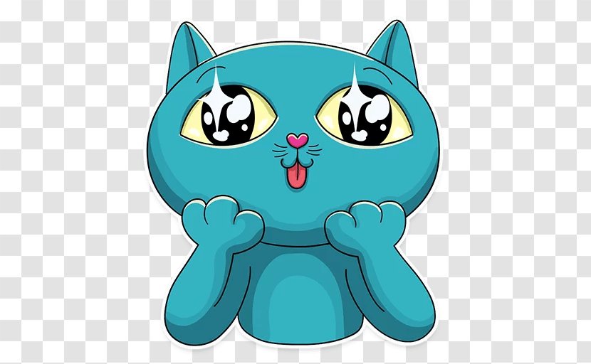 Whiskers Cat Green Dog Turquoise - Fictional Character Transparent PNG