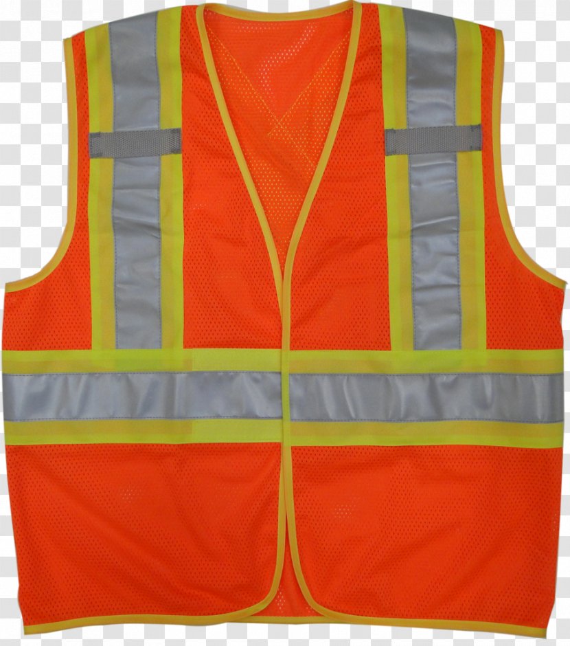 Gilets High-visibility Clothing Sleeveless Shirt - Outerwear - Safety Vest Transparent PNG