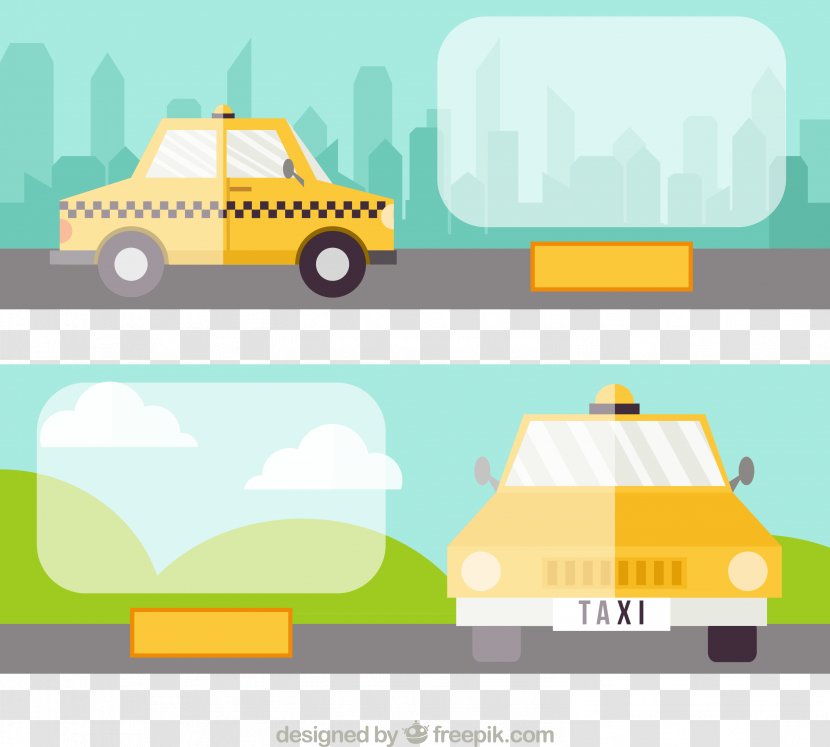 Taxi Download Illustration - Material - Announcement Transparent PNG