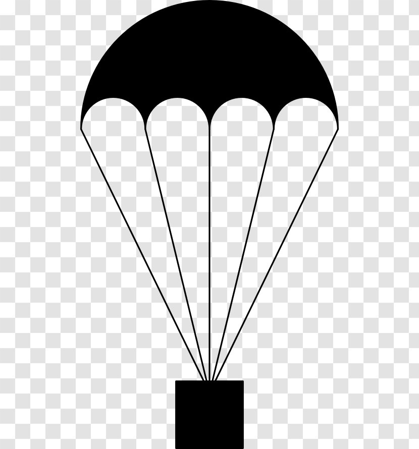 Parachute Parachuting Royalty-free Clip Art - Black - Army Background Cliparts Transparent PNG