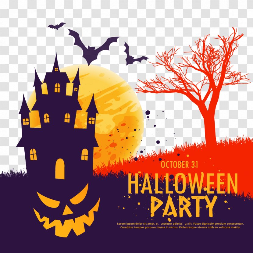 Vector Halloween Castle - Stock Photography - Logo Transparent PNG