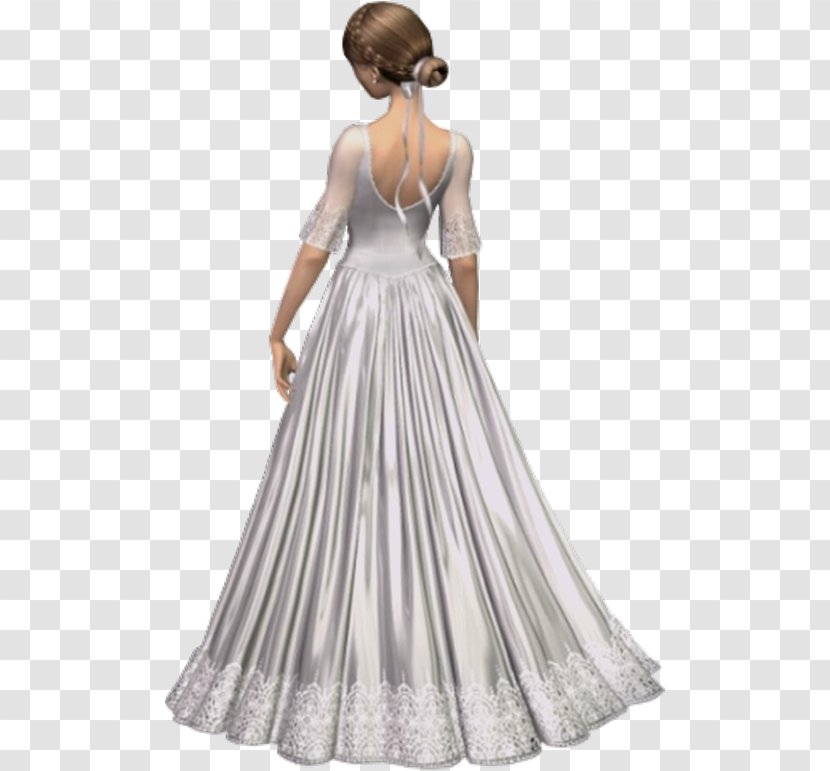 Wedding Dress Woman Female - Neck Transparent PNG