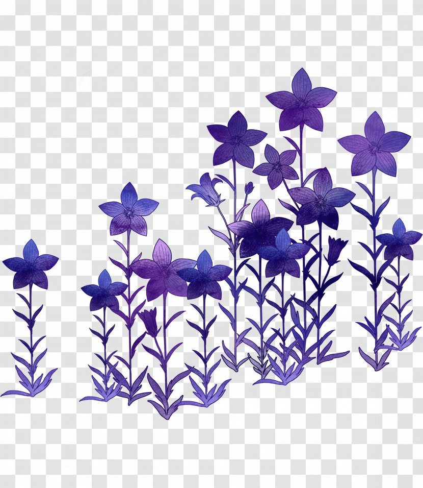 Purple Flower Romance - Color - Floral Decoration Transparent PNG