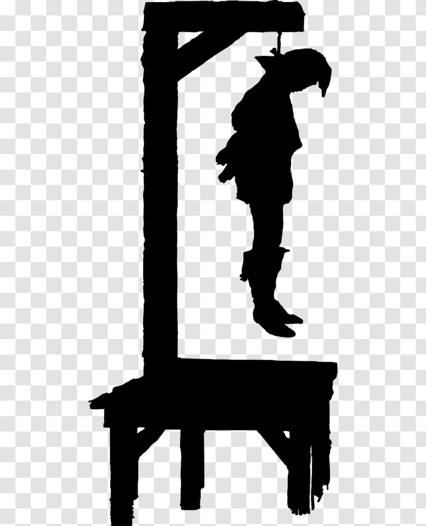 Death Cartoon - Suicide By Hanging - Skateboarding Equipment Blackandwhite Transparent PNG