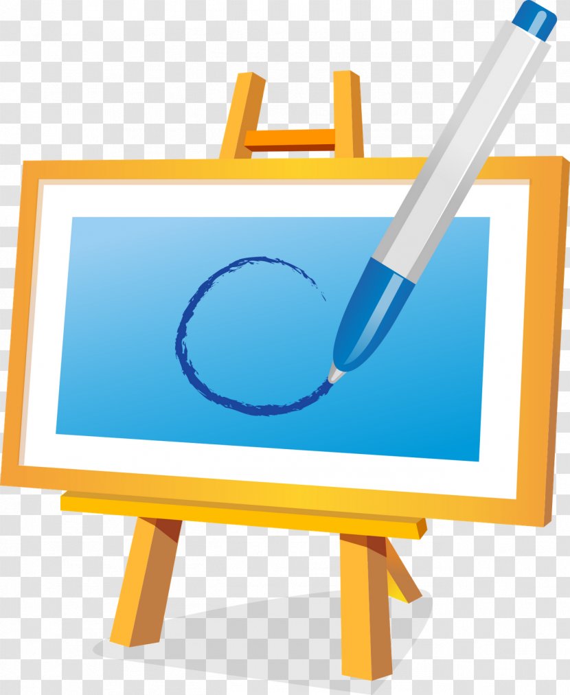 Easel Painting Drawing Clip Art - Rectangle Transparent PNG