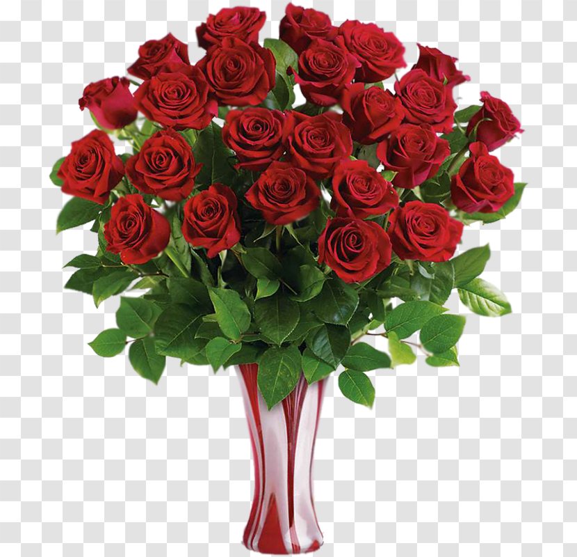 Rose Flower Bouquet Teleflora Floristry - Garden Roses - Vase Transparent PNG