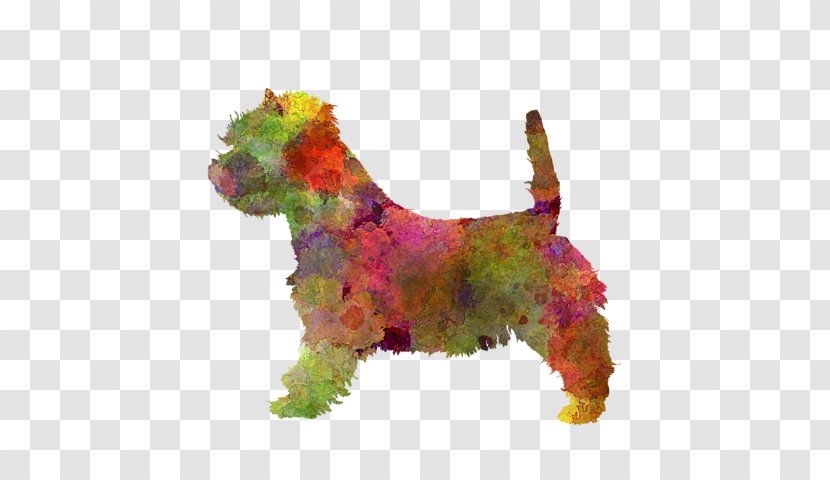 Cairn Terrier West Highland White Dog Breed Watercolor Painting Transparent PNG