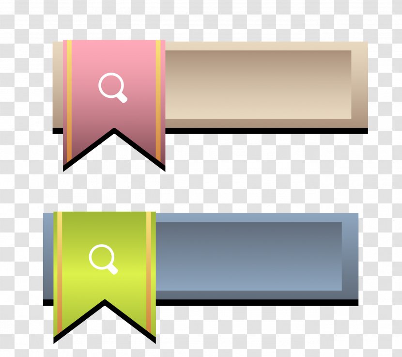 Search Box - Logo - Color Ribbon Transparent PNG