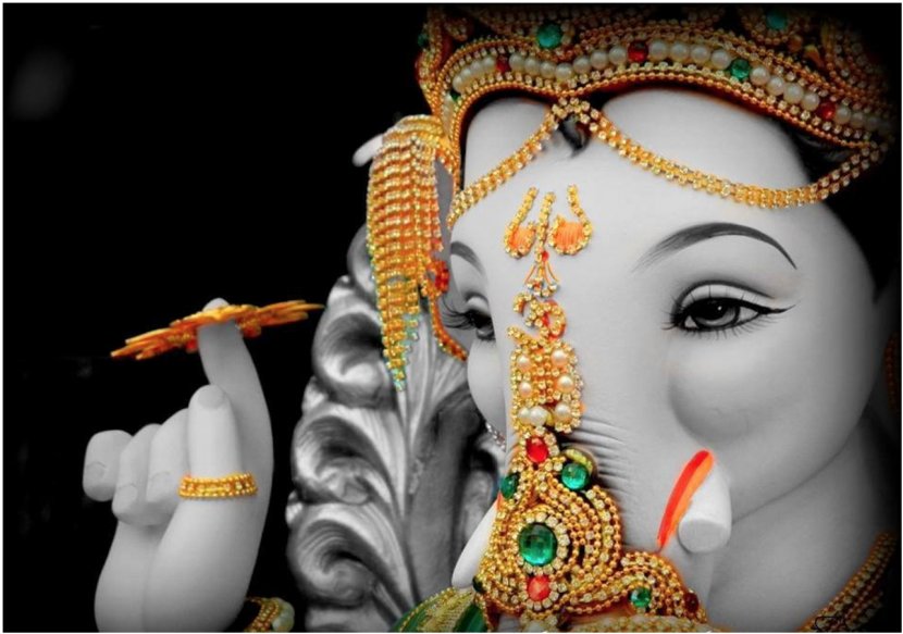 Ganesha Lalbaugcha Raja Ganesh Chaturthi Happiness - Lord Krishna Transparent PNG