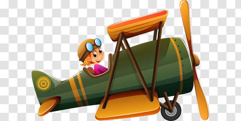 Airplane Illustration - Drawing - Exquisite Cartoon Helicopter Transparent PNG