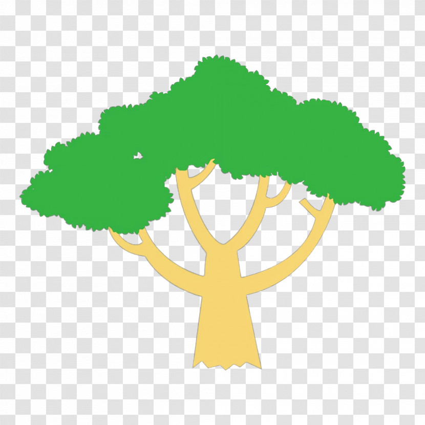 Green Tree Logo Symbol Plant Transparent PNG