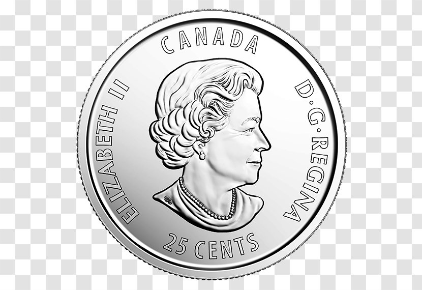 Coin Wrapper Canada Quarter Cent - Silver Transparent PNG