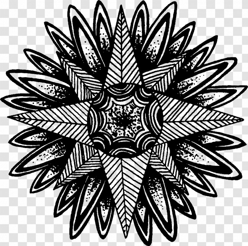 Flower Circle - Plant - Tattoo Emblem Transparent PNG