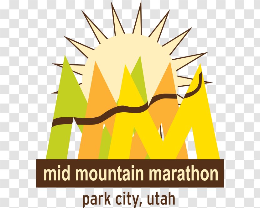 Half Marathon Mountain Trails Foundation Mid Trail Running - Yellow - Text Transparent PNG