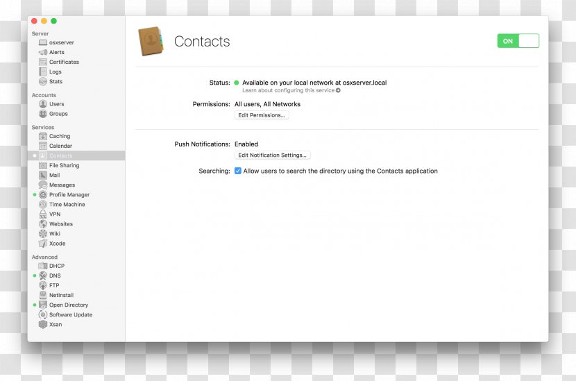 MacOS Server Macintosh Screenshot User - Computer Network Transparent PNG