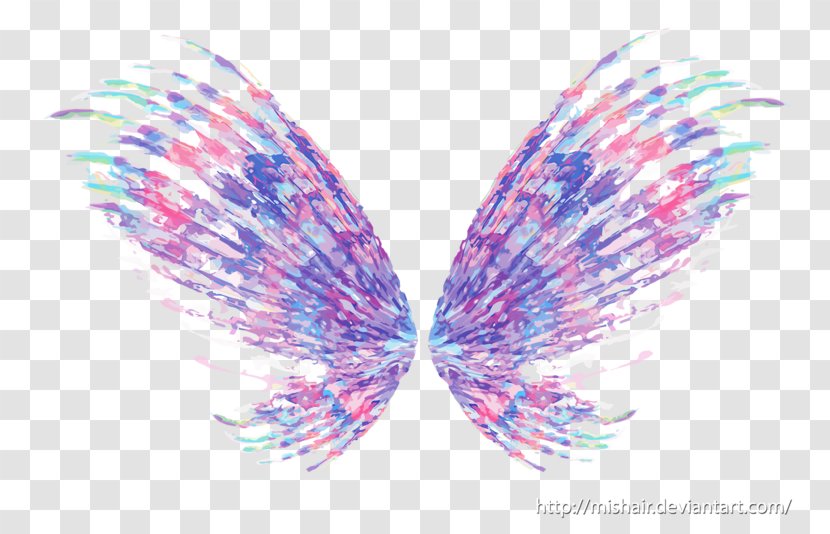 Bloom Flora Tecna Stella Sirenix - Invertebrate - Purple Butterfly Fairy Transparent PNG